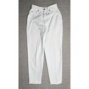 VINTAGE Levis Jeans Womens 10 White High Waist Tapered Series 900 USA 90s Denim